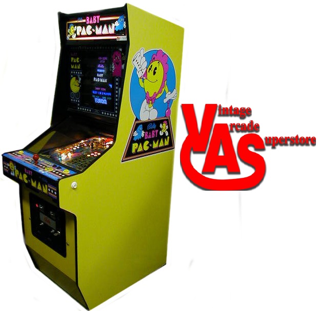 Baby Pacman Arcade cabinet decals 