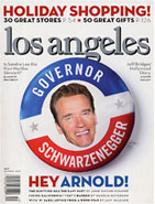 Vintage Arcade Superstore is showcased in Los Angeles magazine Los Angeles Magazine 2003 December Edition Cover