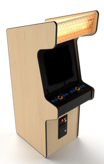 Generic arcade game cabinet stock placeholder photo