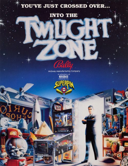 Twilight Zone Pinball Machine Flyer