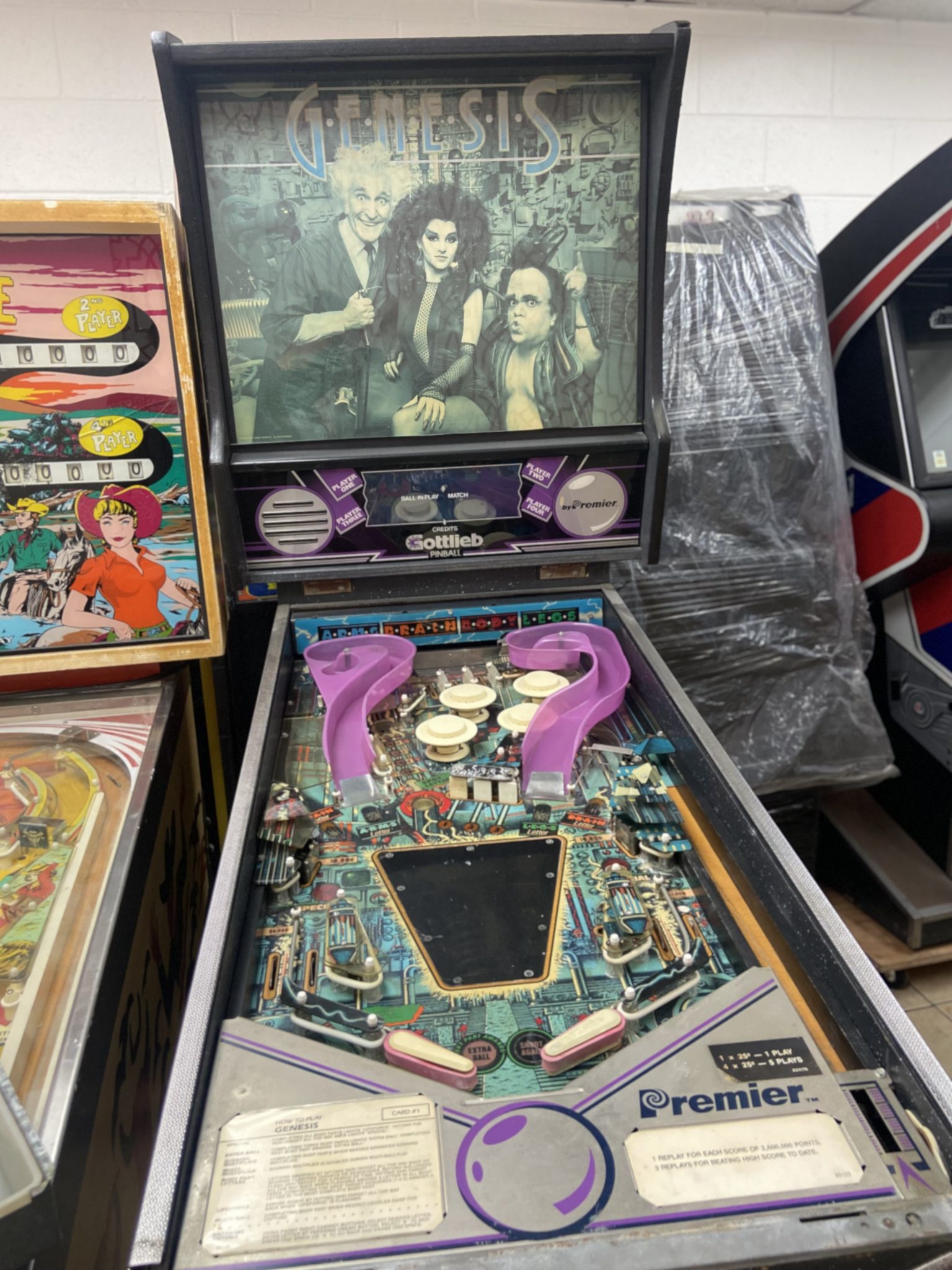 Genesis Pinball Machine Vintage Arcade Superstore