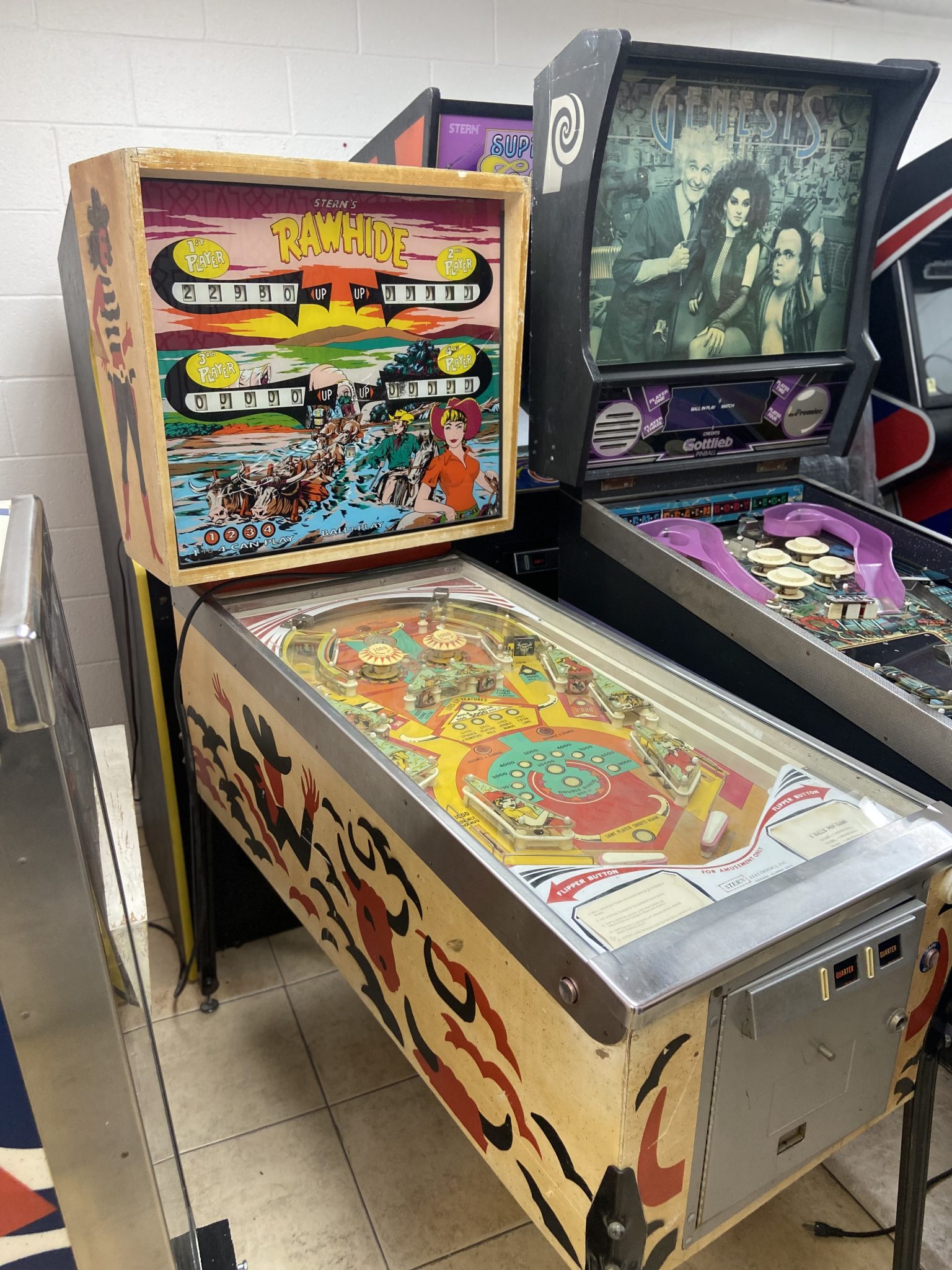 Rawhide Pinball Machine Vintage Arcade Superstore