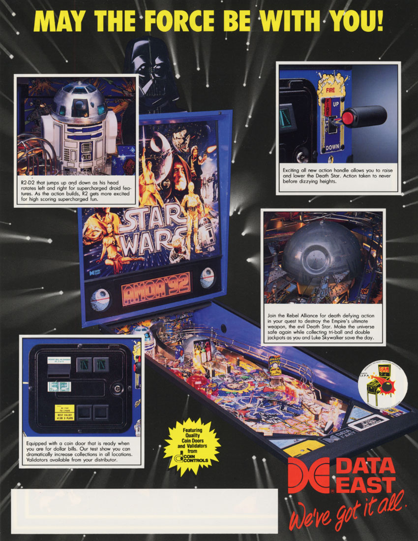 Data East Star Wars Pinball Machine Rubber Ring Kit – 1992 Model