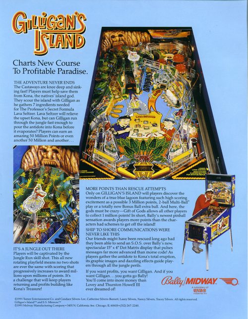 Gilligan's Island Pinball Machine