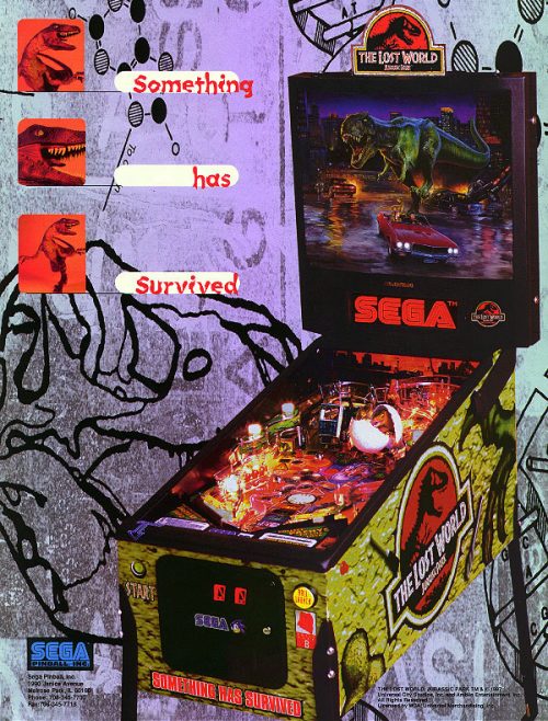 The Lost World Jurassic Park Pinball Machine