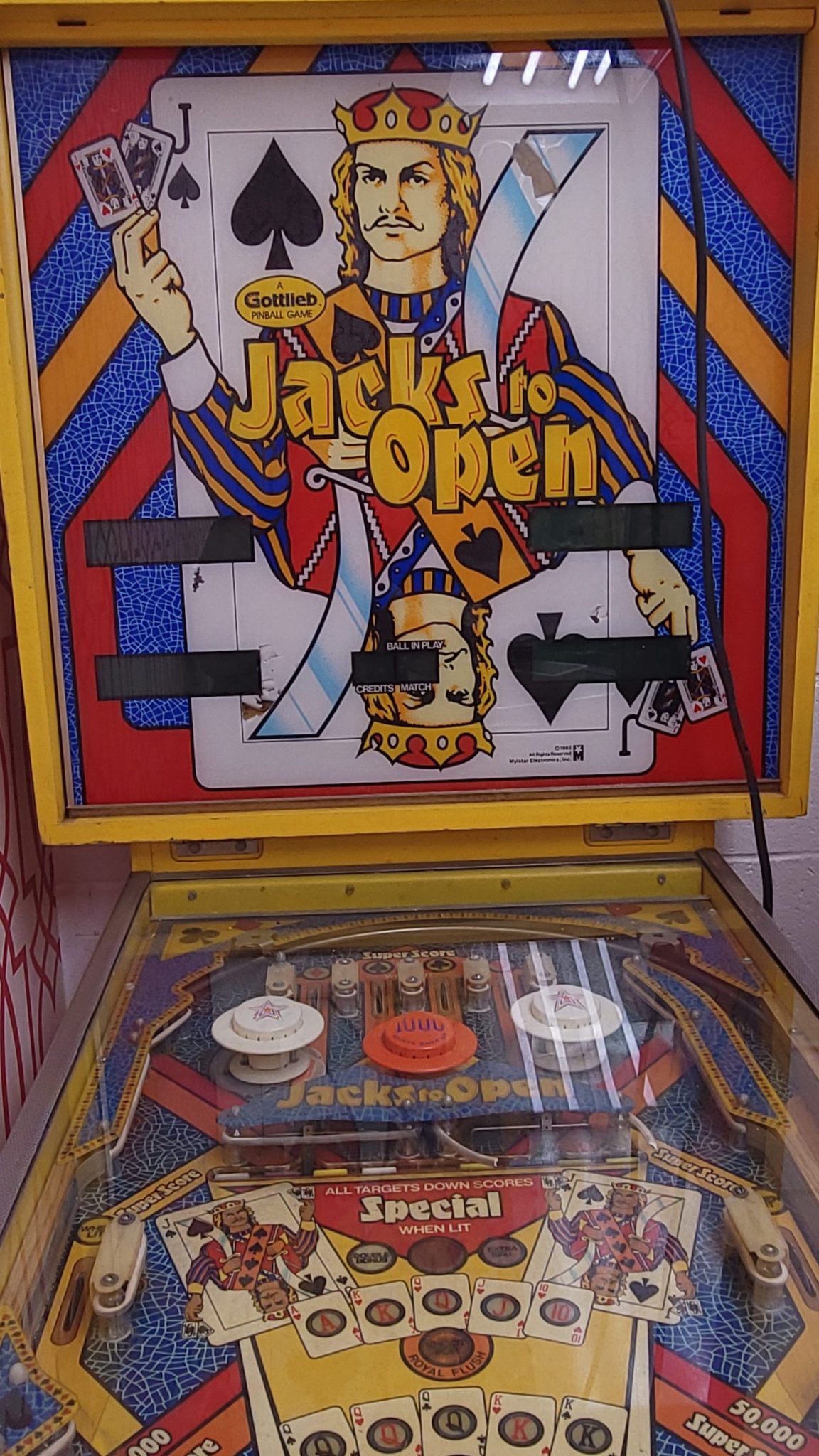 Jacks To Open Pinball Machine For Sale