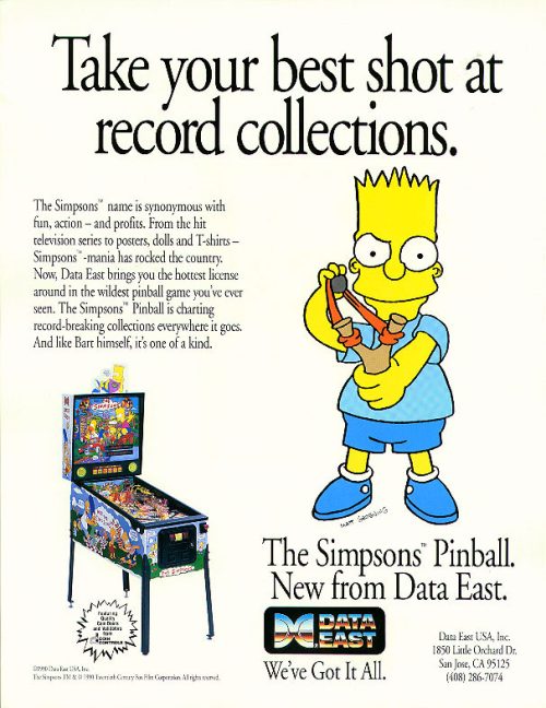 simpsons pinball machine