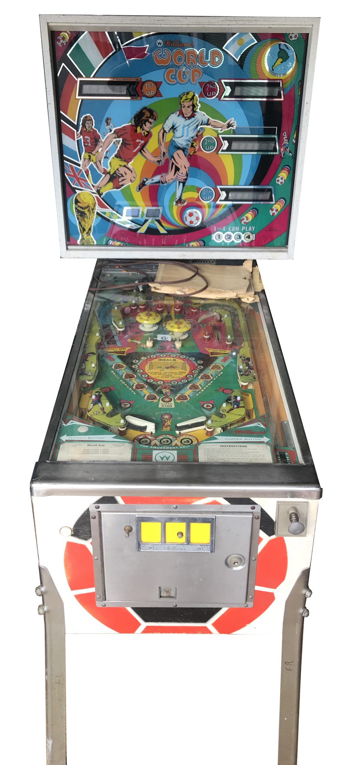 World Cup Pinball Machine  Vintage Arcade Superstore