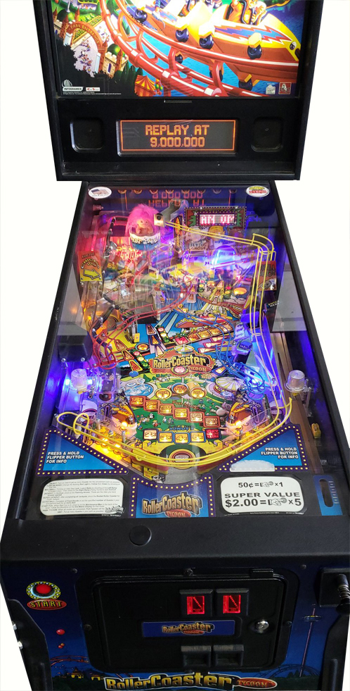 roller coaster tycoon pinball machine for sale