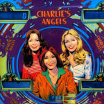 Charlie's Angels Pinball Machine Backglass Art Detail