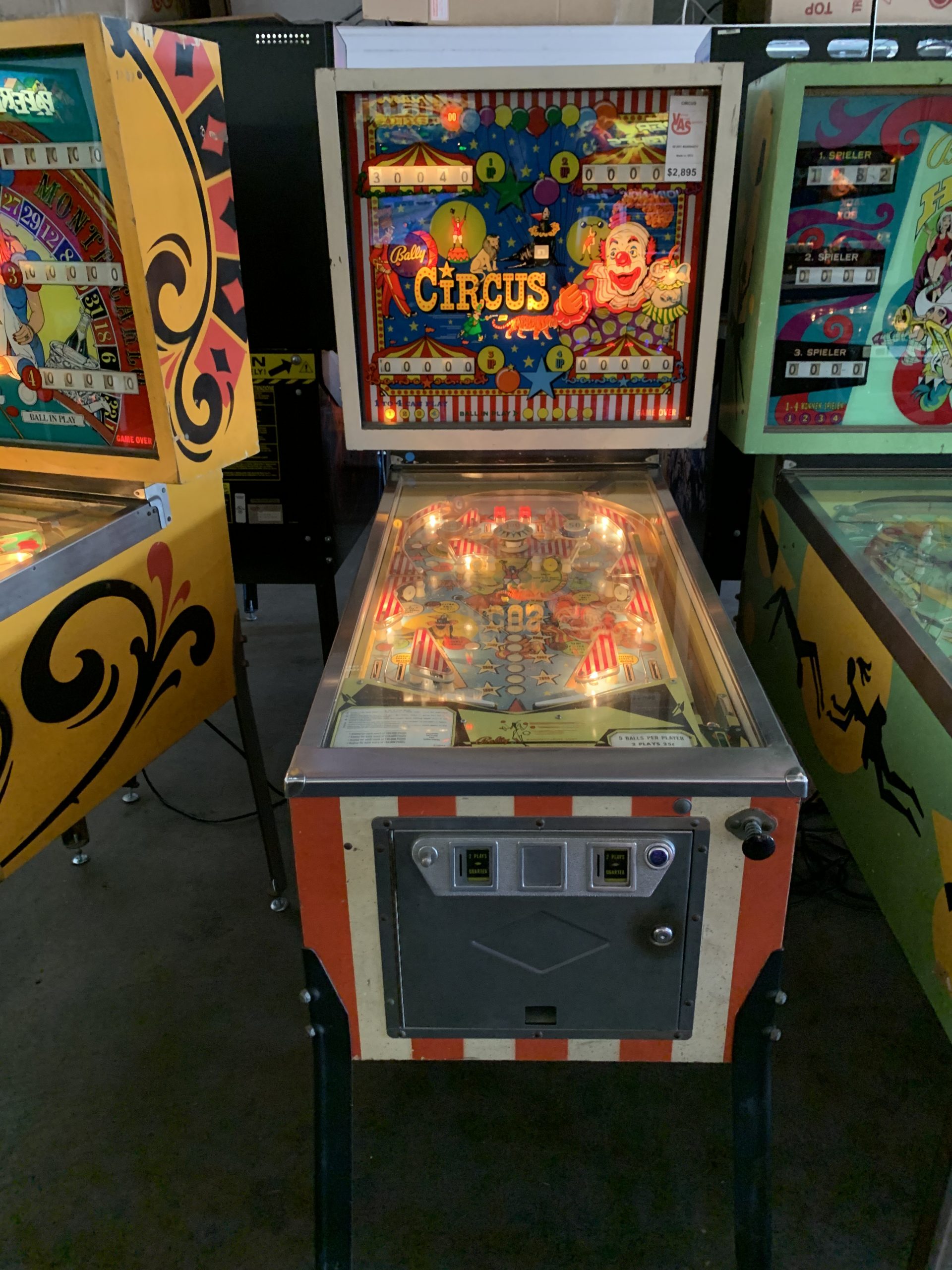 bally circus pinball