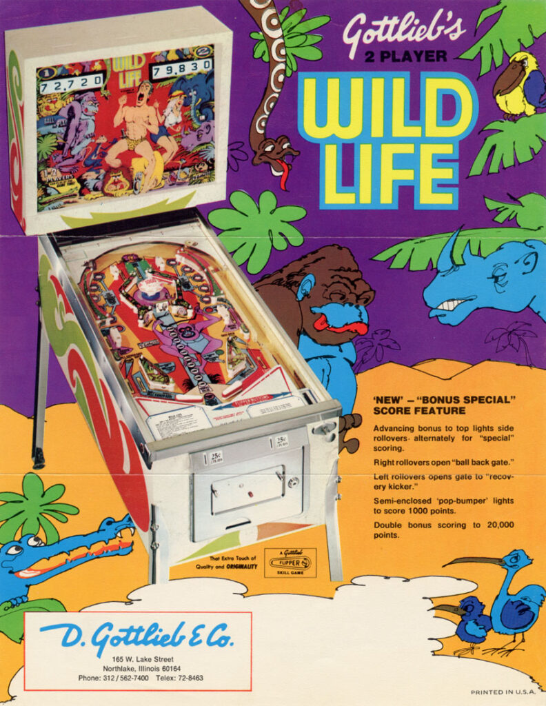 Wild Life Pinball Machine - Vintage Arcade Superstore
