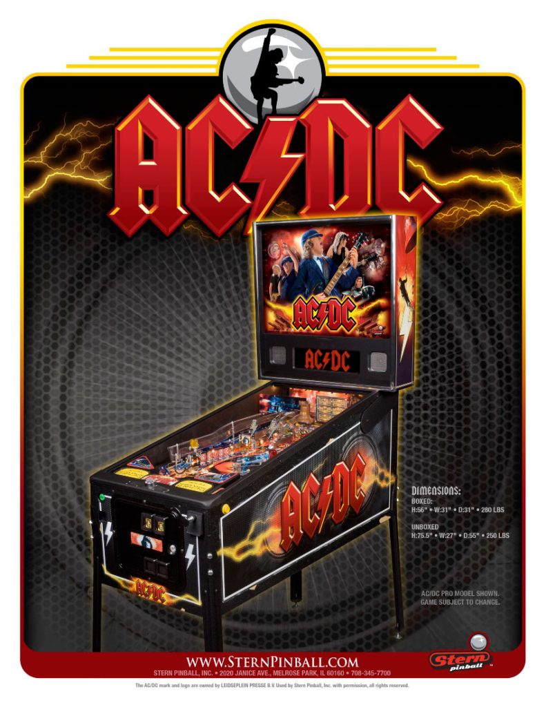 AC/DC Pro Vault edition Pinball Machine by Stern - Vintage Arcade ...