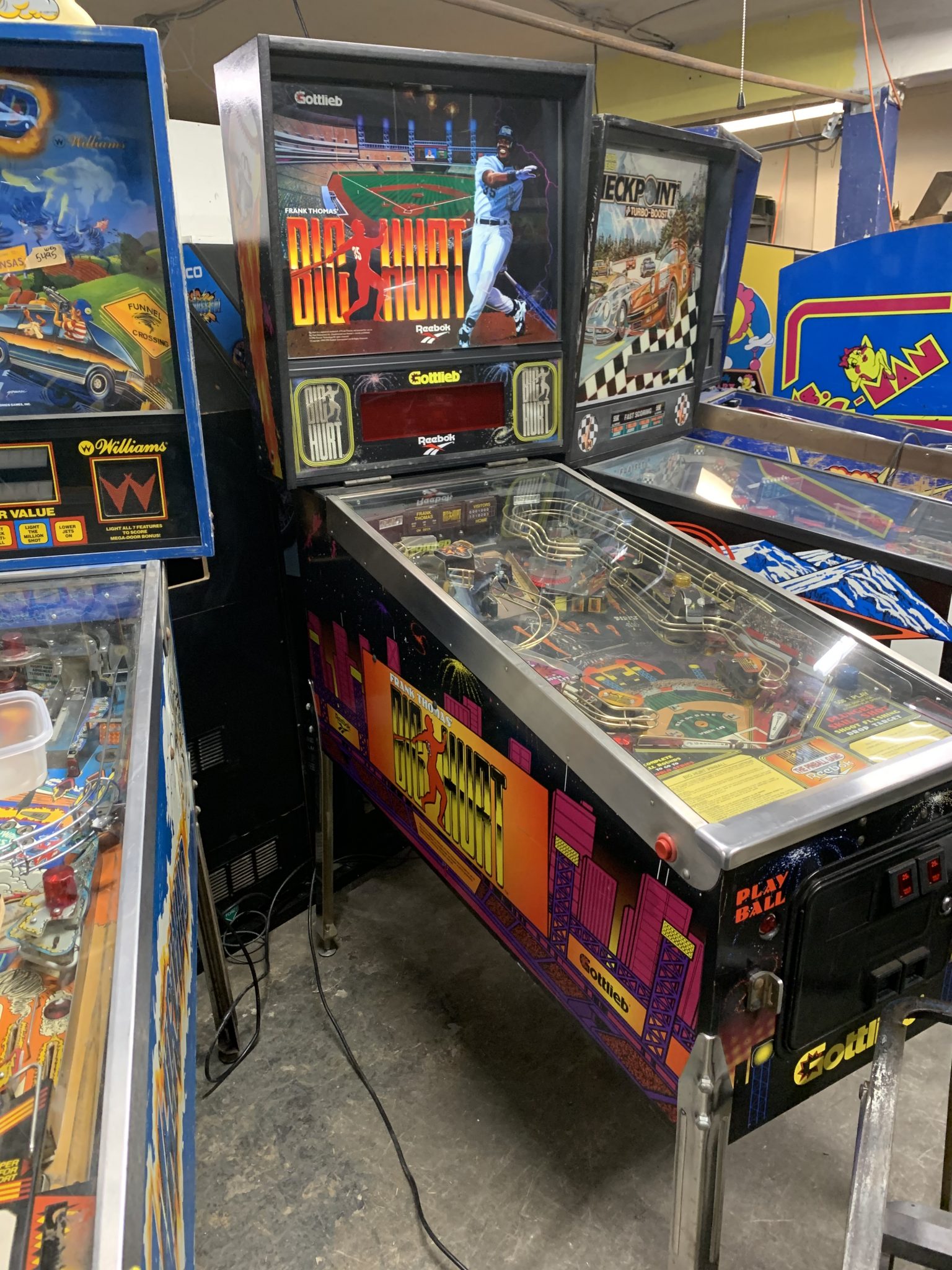 Big Hurt Pinball Machine Vintage Arcade Superstore
