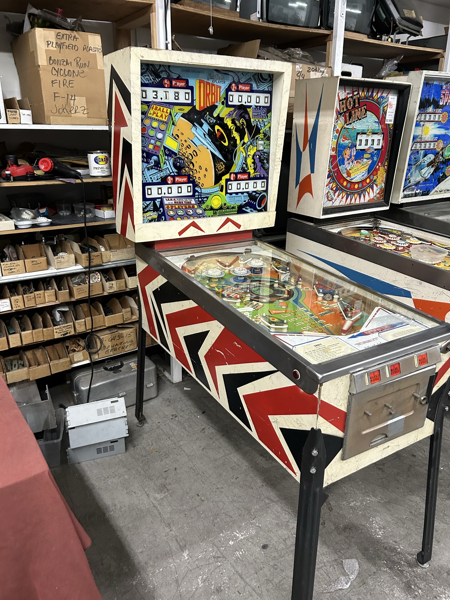 Orbit pinball game for sale- Vintage Arcade Superstore
