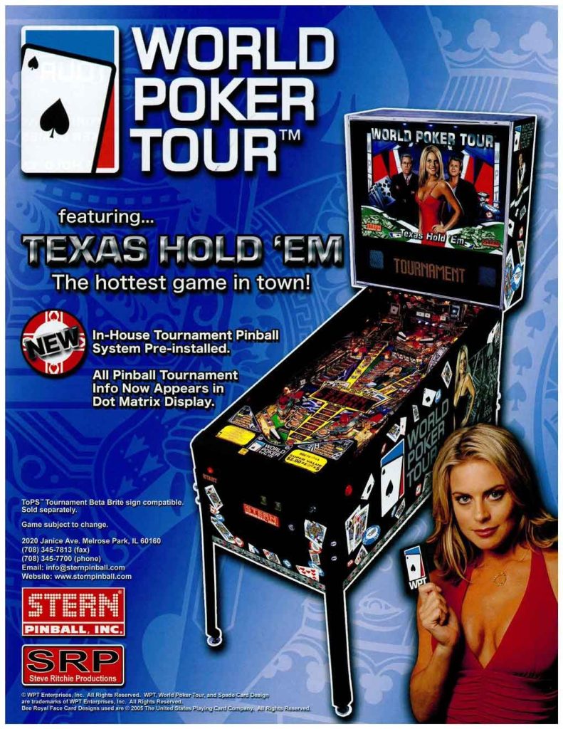 world poker tour pinball for sale