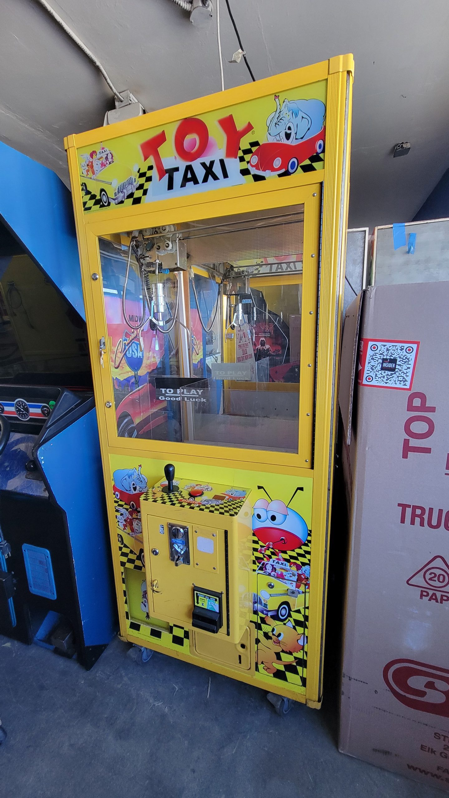 Toy Taxi Crane Game For Sale